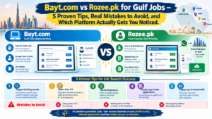Bayt.com vs Rozee.pk for Gulf jobs