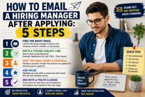 how to email a hiring manager after applying