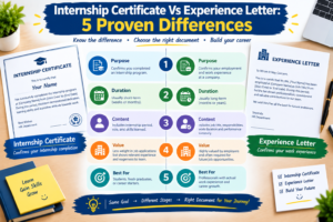internship certificate vs experience letter