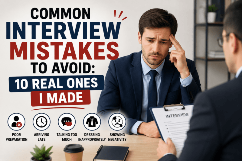 Common Interview Mistakes to Avoid: 10 Real Ones I Made