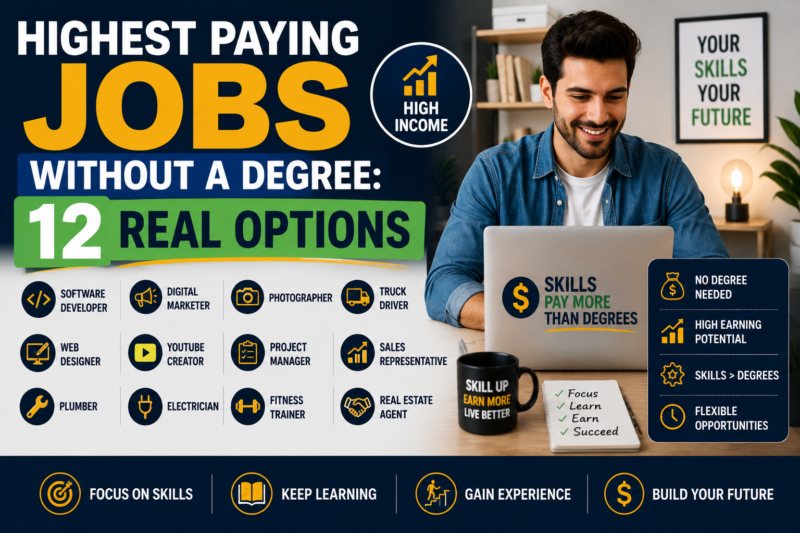 Highest Paying Jobs Without a Degree: 12 Real Options