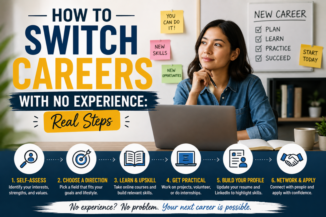 how to switch careers with no experience