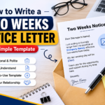 how to write a two weeks notice letter
