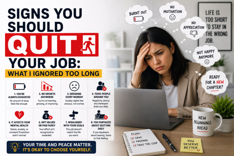 Signs You Should Quit Your Job: What I Ignored Too Long