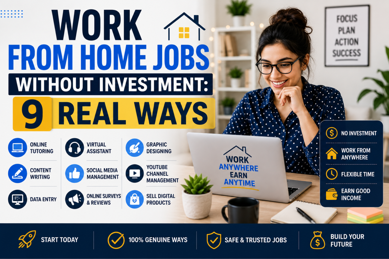 work from home jobs without investment