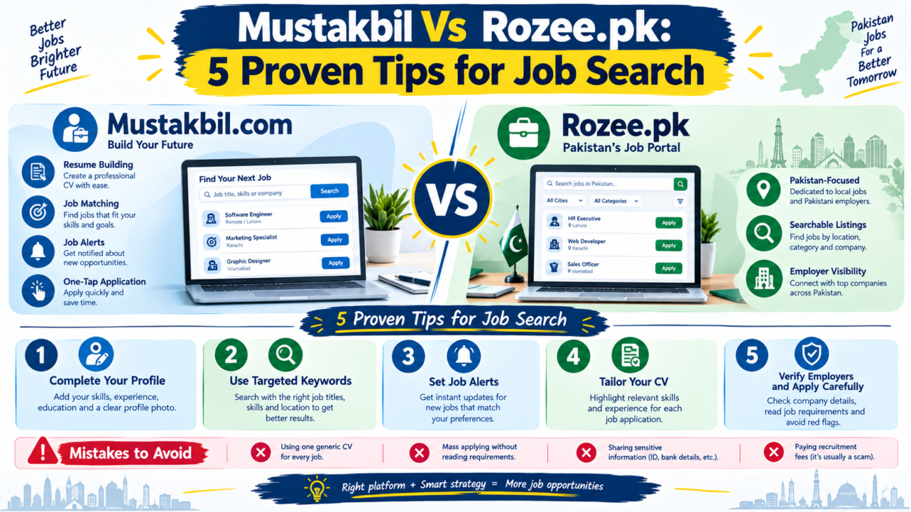 Mustakbil vs Rozee.pk