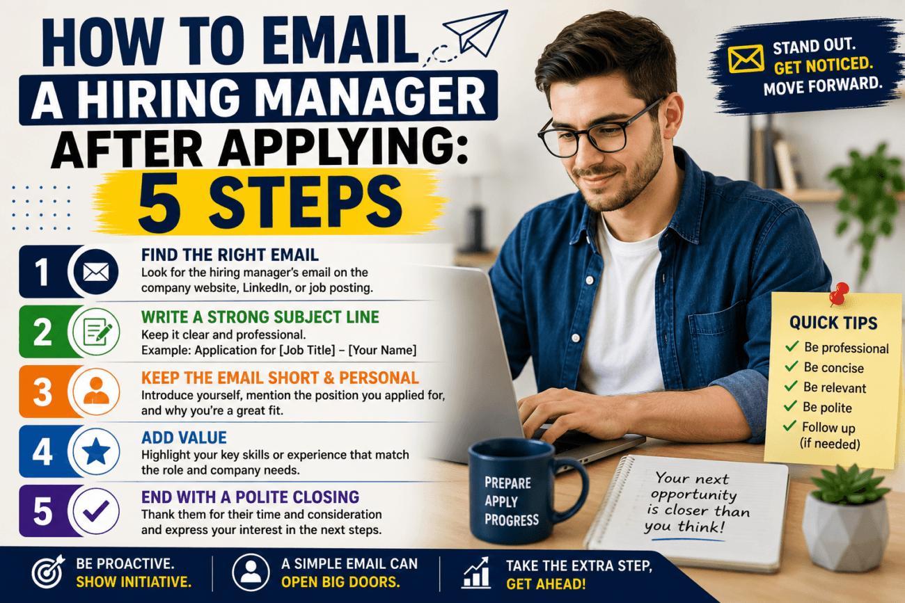 how to email a hiring manager after applying