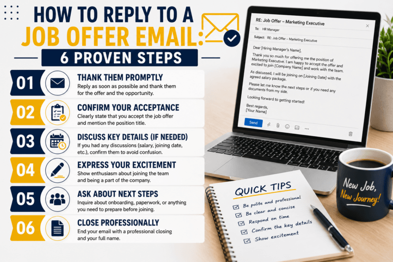 How to Reply to a Job Offer Email: 6 Proven Steps