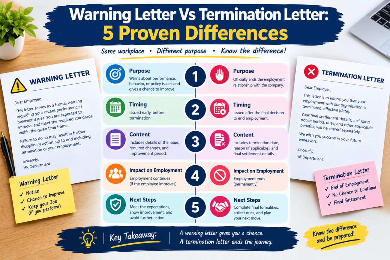 warning letter vs termination letter