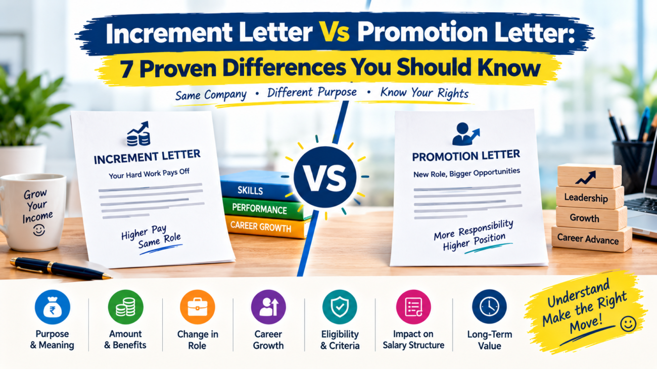 Increment Letter Vs Promotion Letter