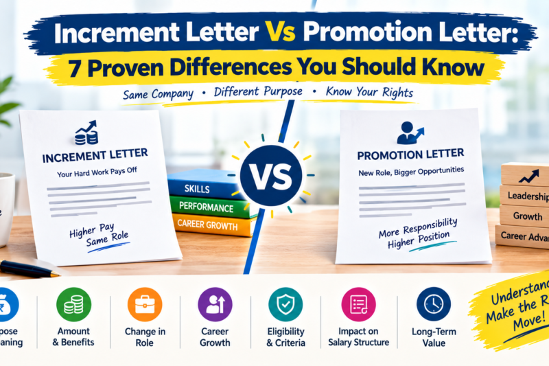Increment Letter Vs Promotion Letter: 7 Proven Differences You Should Know